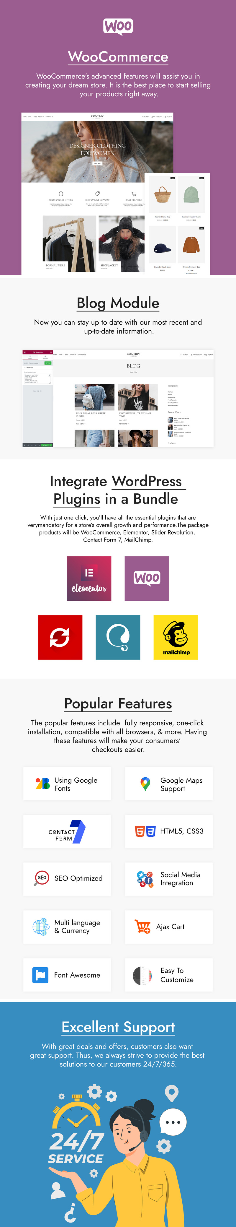Contriv Mode och tillbehör WooCommerce-tema - Features Image 2