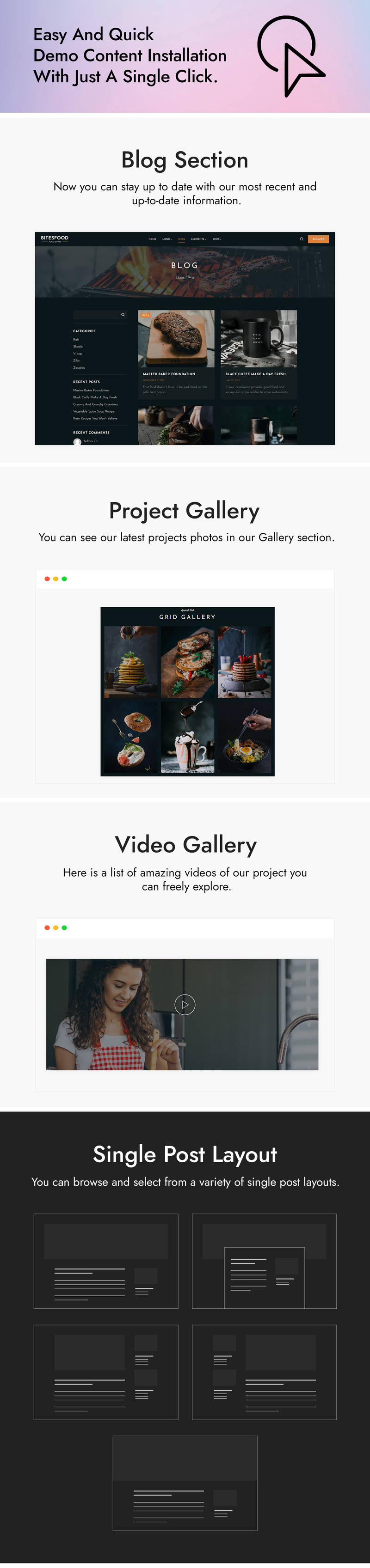 Bitesfood - Thème WordPress pour café et restaurant - Caractéristiques de l’image 4