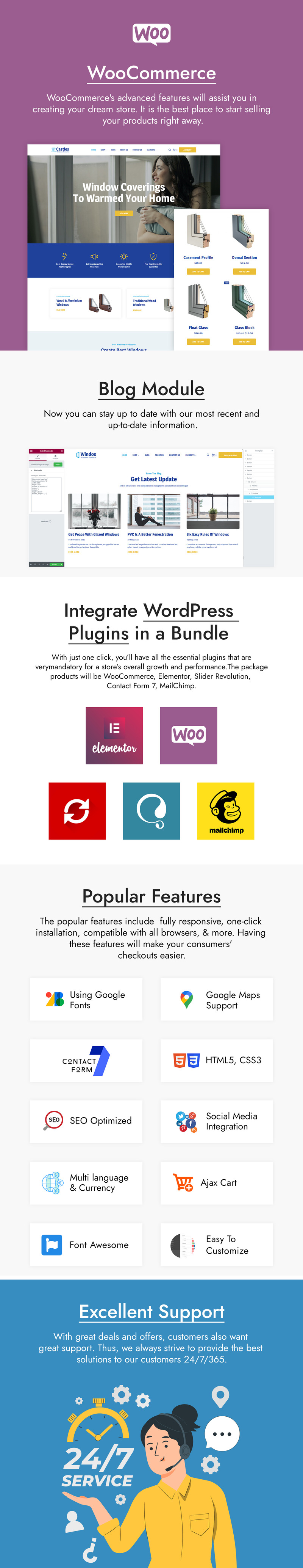 Замки - Тема WordPress для окон и дверей - Features Image 5
