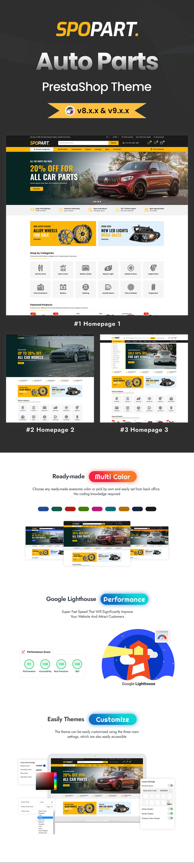 Spopart Autodíly a obráběcí stroje Téma PrestaShop - Features Image 1