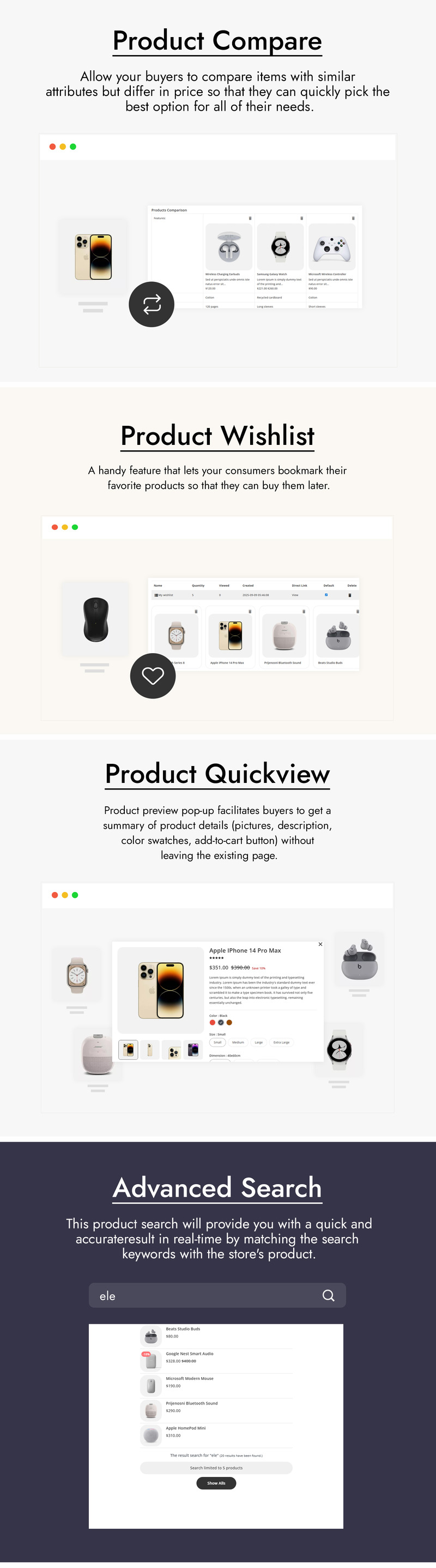 Pactronix – PrestaShop-Theme für Elektronik und Computer - Eigenschaften Bild 3