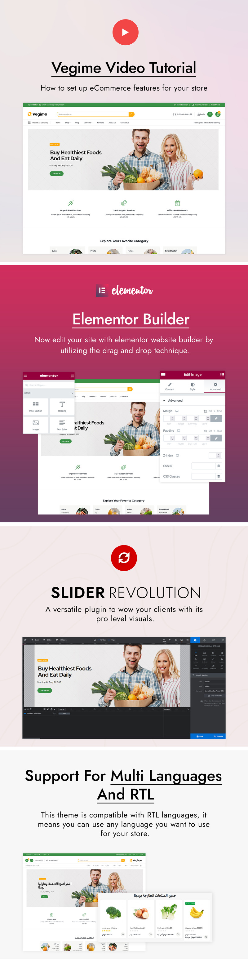 Vegime Zöldség és élelmiszerbolt WooCommerce téma - Features Image 3