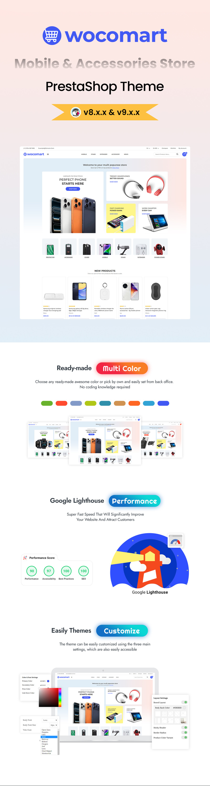 Wocomart - Mobile Shop & Electronics Store PrestaShop Theme - Features Image 1