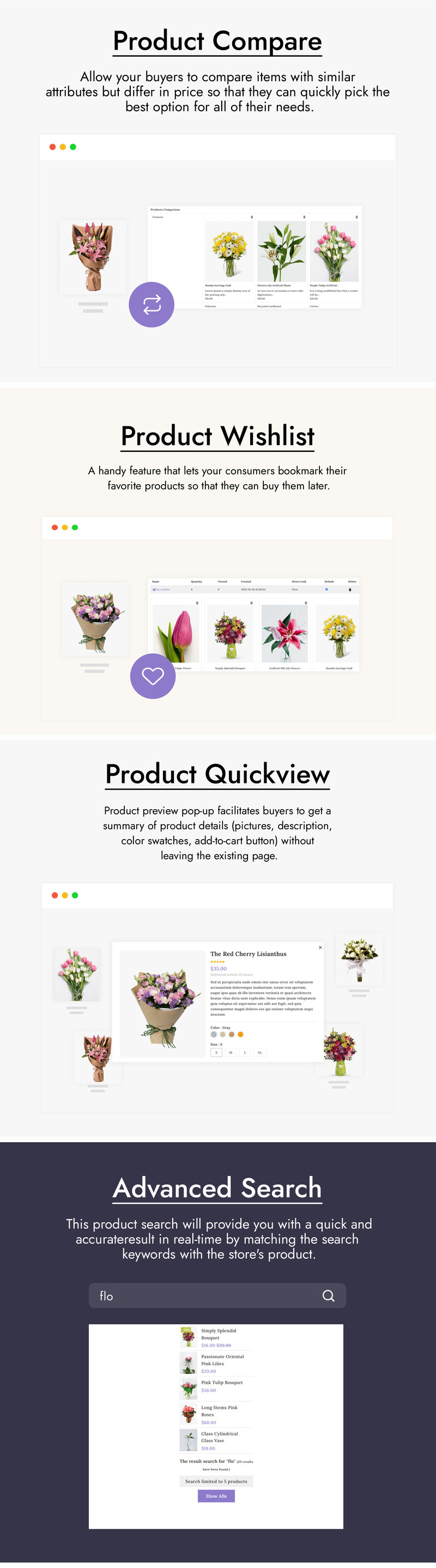 Floweral – květinové a dárkové téma PrestaShop - Features Image 3