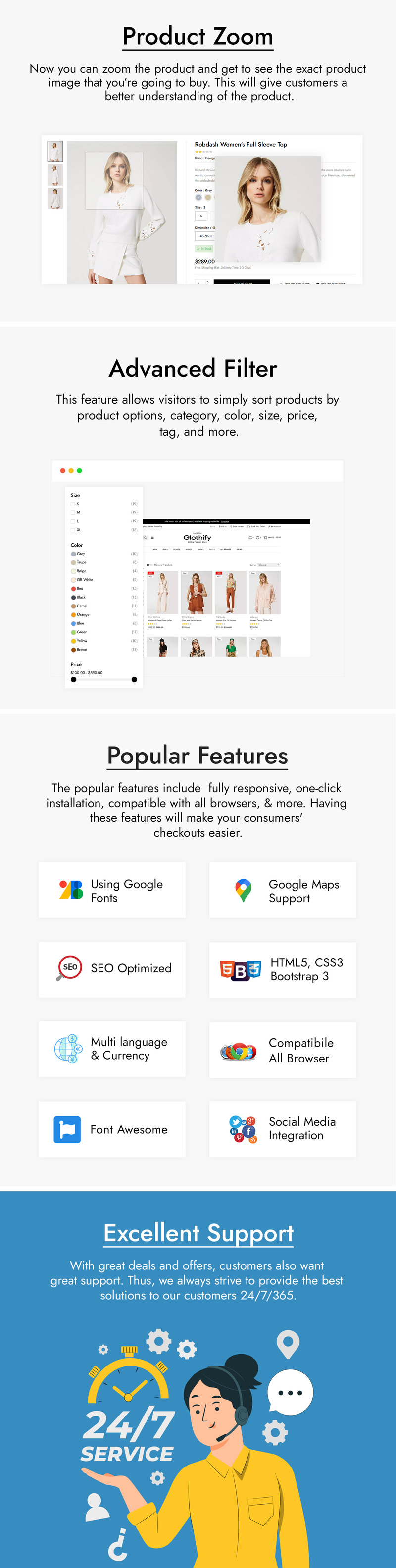 Glothify - Fashion and Apparel PrestaShop Theme - Features Image 4