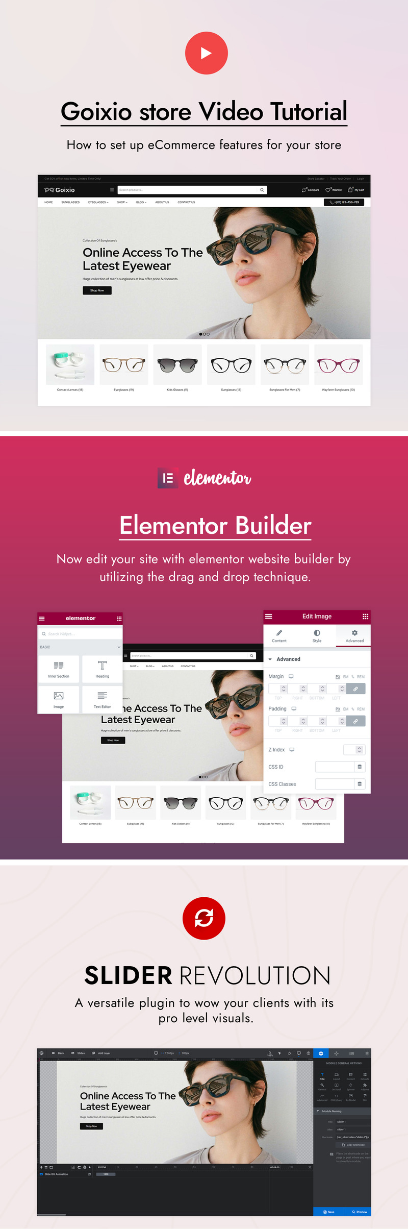 Goixio - 太阳镜、眼镜 WooCommerce 主题 - Features Image 3