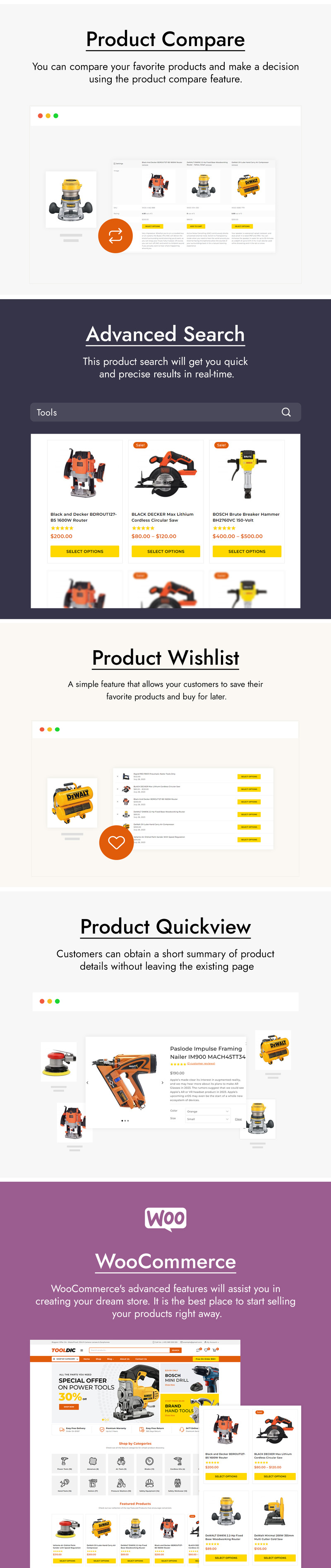 Tooldic - Thème WooCommerce pour outils d'équipement électrique et pièces automobiles - Caractéristiques de l’image 4