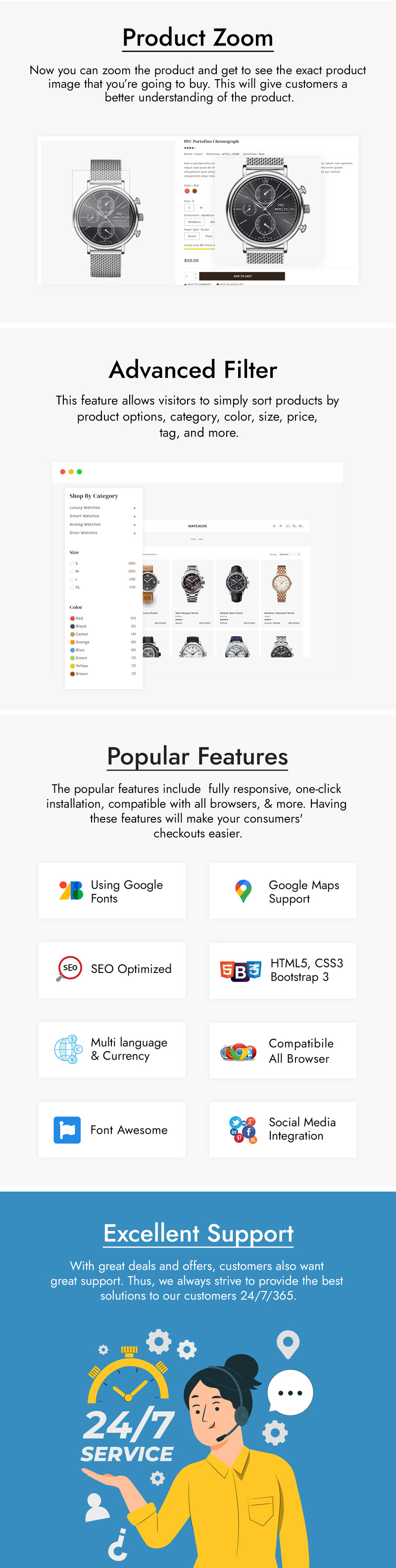 Watcache - 珠宝和手表商店 Prestashop 主题 - Features Image 4