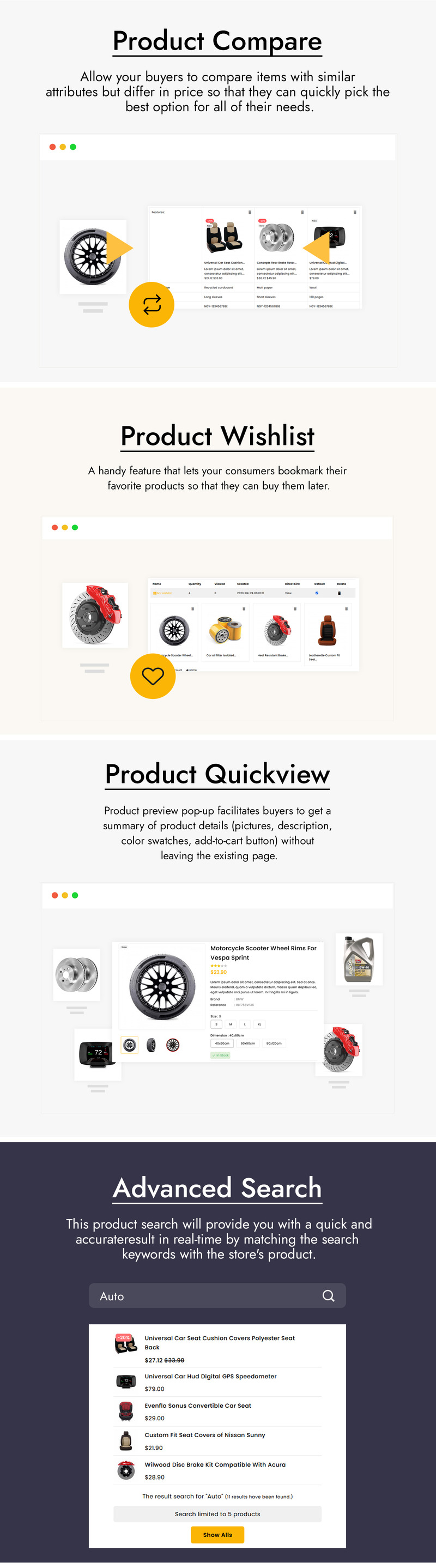 Spopart Ricambi auto e macchine utensili Tema PrestaShop - Caratteristiche Immagine 3