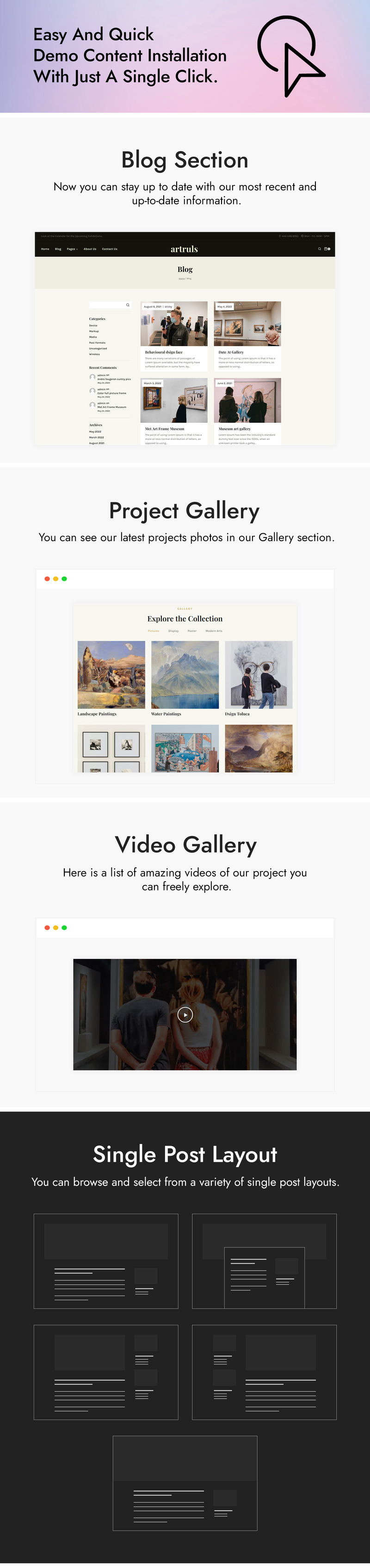 Artruls - Galeri ve Müze WordPress Teması - Features Image 4