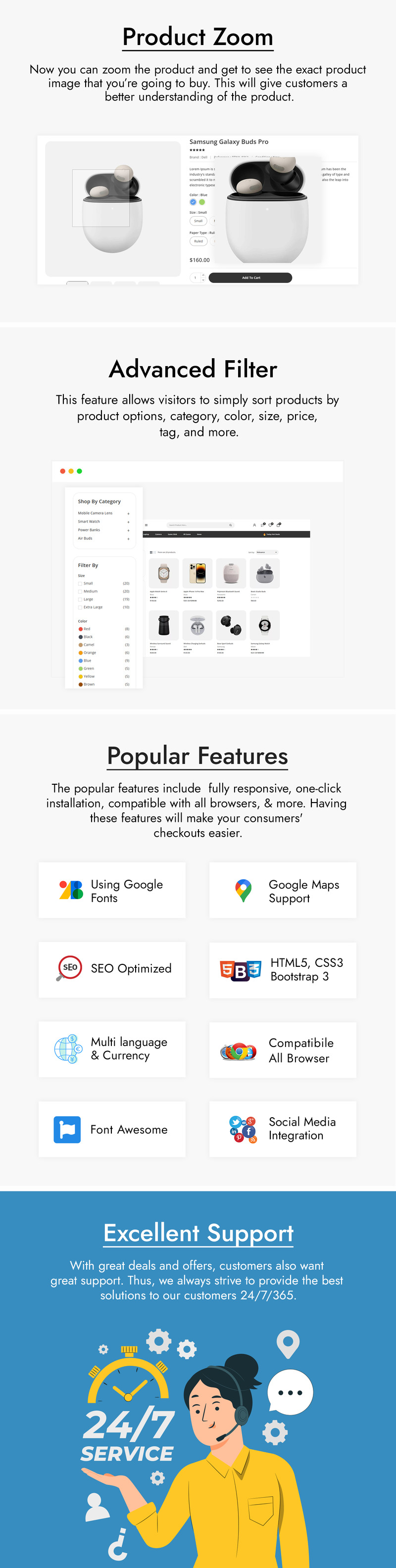 Pactronix – PrestaShop-Theme für Elektronik und Computer - Eigenschaften Bild 4