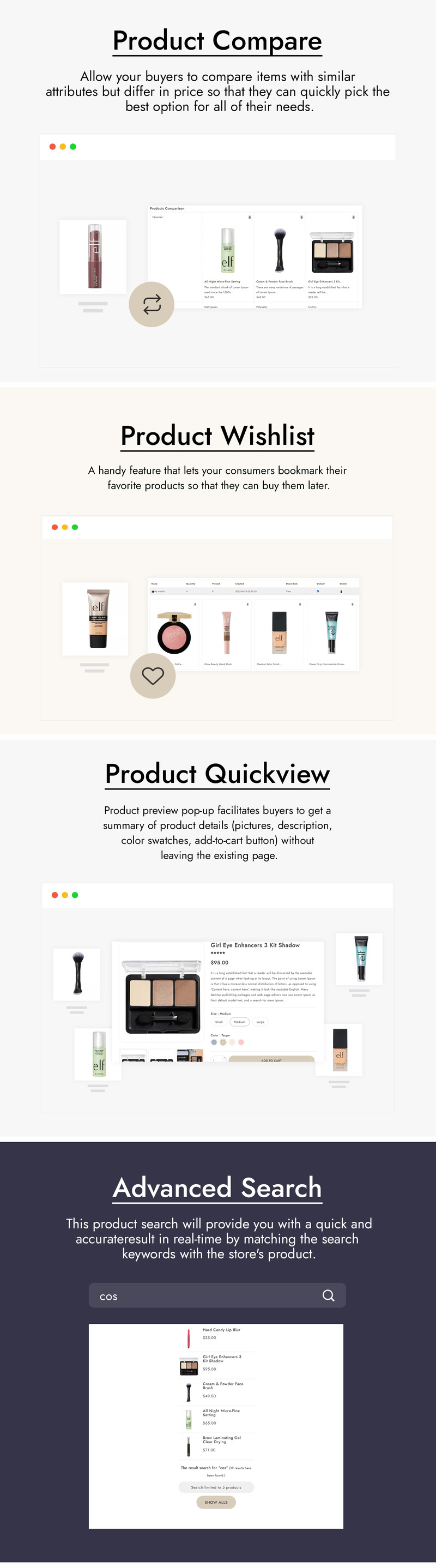 PrestaShop тема для магазину краси та косметики Cosmaxe - Features Image 3