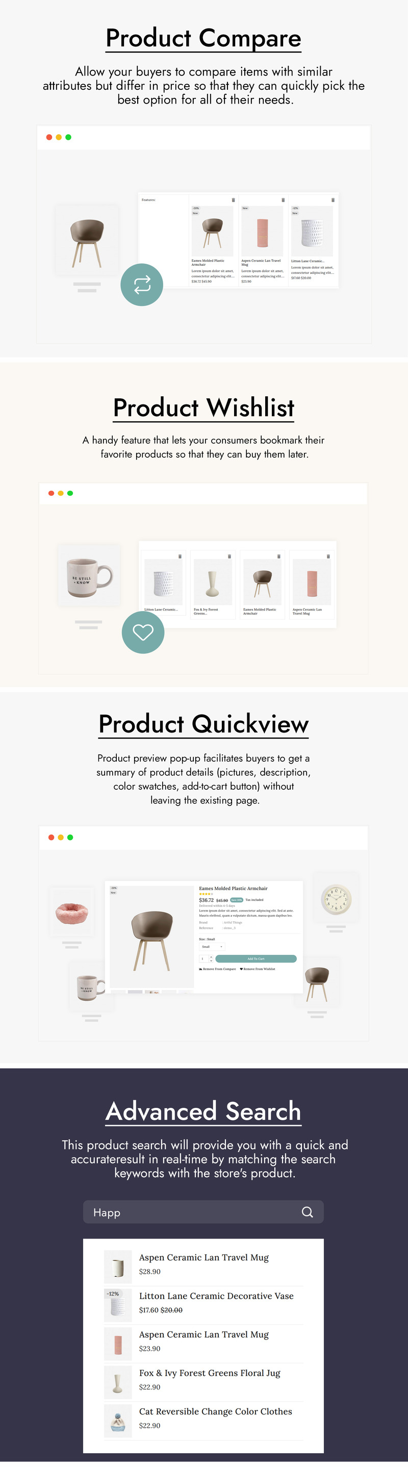 Artecra - Home Decor & Handicrafts Store Prestashop Theme - Features Image 2