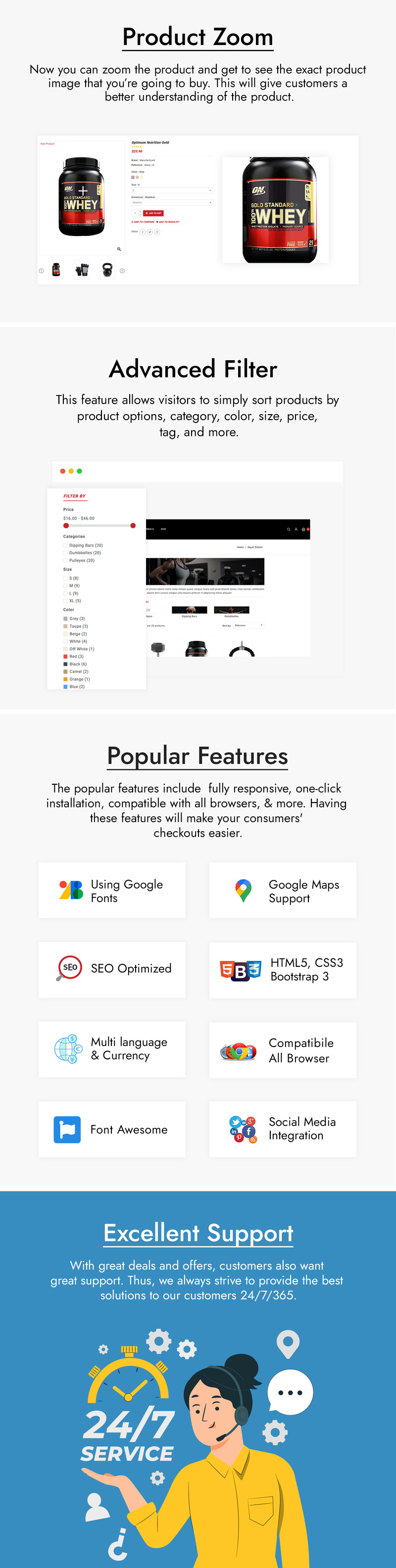 Gymplex - Gym, Fitness and Sports PrestaShop Theme - Features Image 3