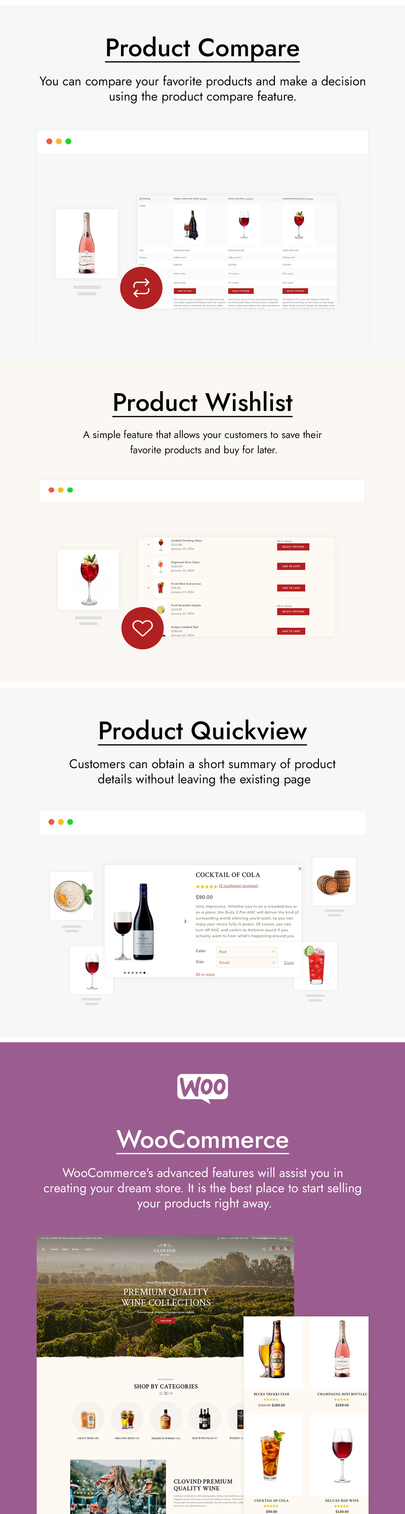 Clovind – Wine, Liquor Store and Vineyard WooCommerce Theme - Features Image 4