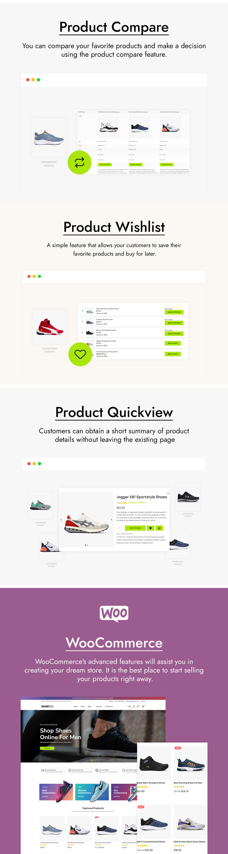 Shoedel – obchod s obuví a doplňky Téma WooCommerce - Features Image 4