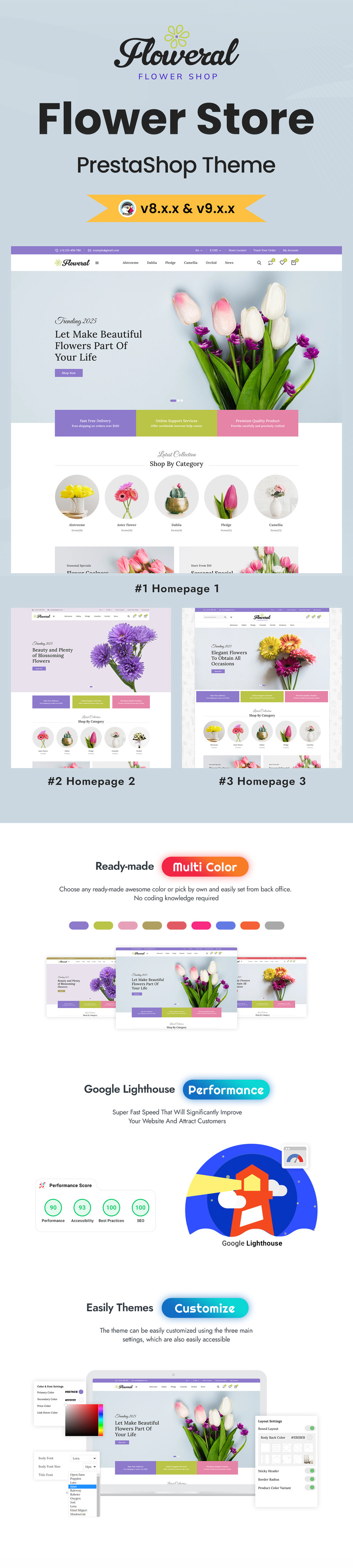 Floweral - Flower and Gift PrestaShop Theme - Features Image 1