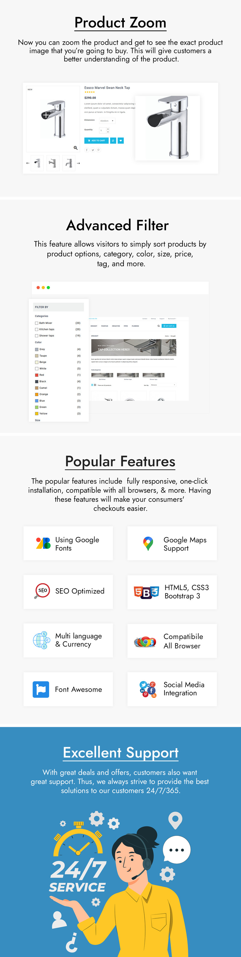 TapTake - Sanitary, Plumbing & Bathroom Accessories Store PrestaShop Theme - Features Image 3