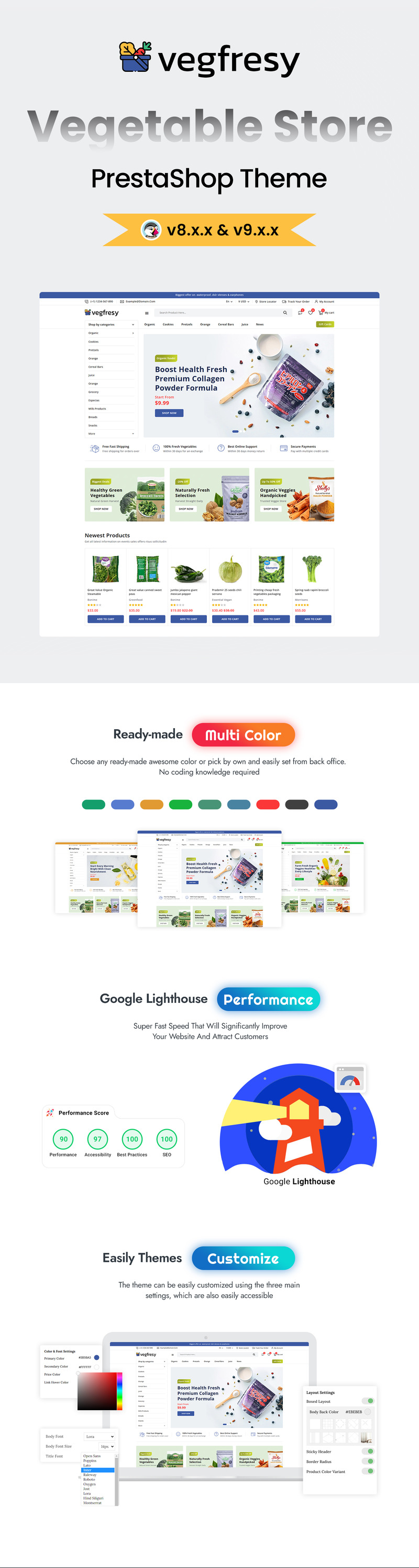 Vegfresy - Bioélelmiszer és Zöldségbolt Prestashop Téma - Features Image 1