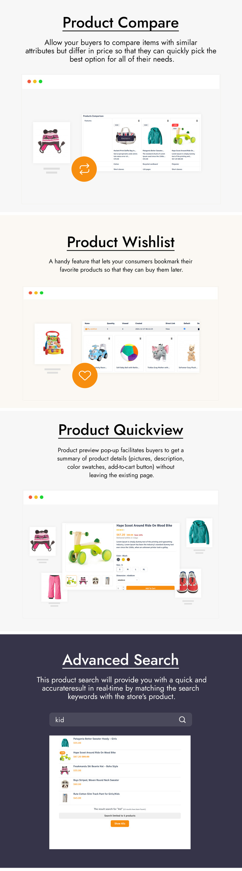 Totyiso - 儿童玩具和服装商店 Prestashop 主题 - Features Image 3