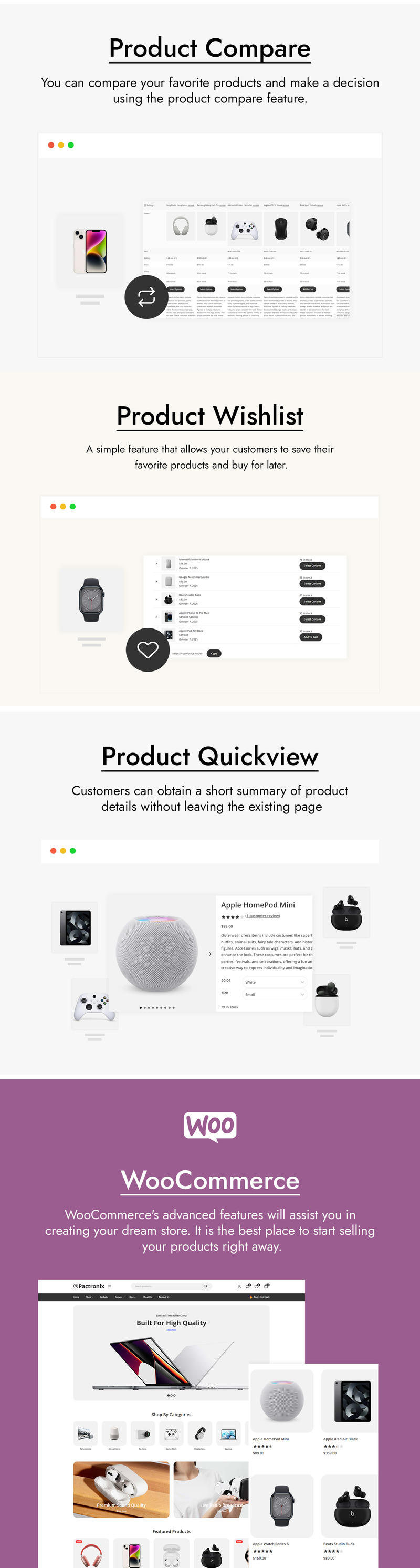 Pactronix - WooCommerce šablona pro elektroniku a počítače - Features Image 4