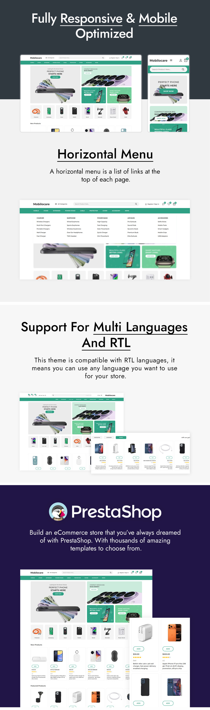Mobilocare - Mobile Shop & Accessories Store PrestaShop Theme - Features Image 2