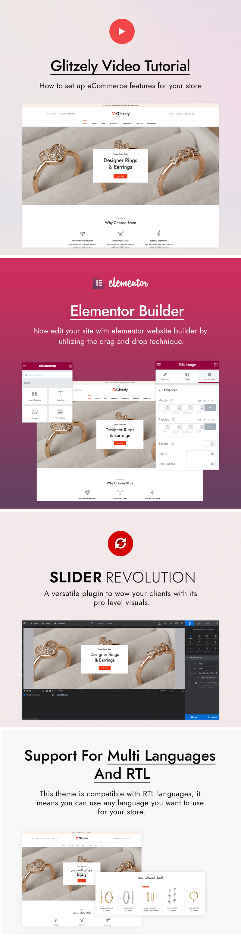 Motyw Glitzely Jewelry and Diamond WooCommerce - Obraz funkcji 3