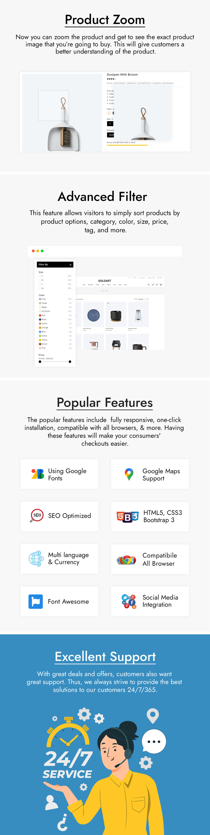 The Gold Art - Art, Crafts and Exhibition Gallery Prestashop 主题 - Features Image 4