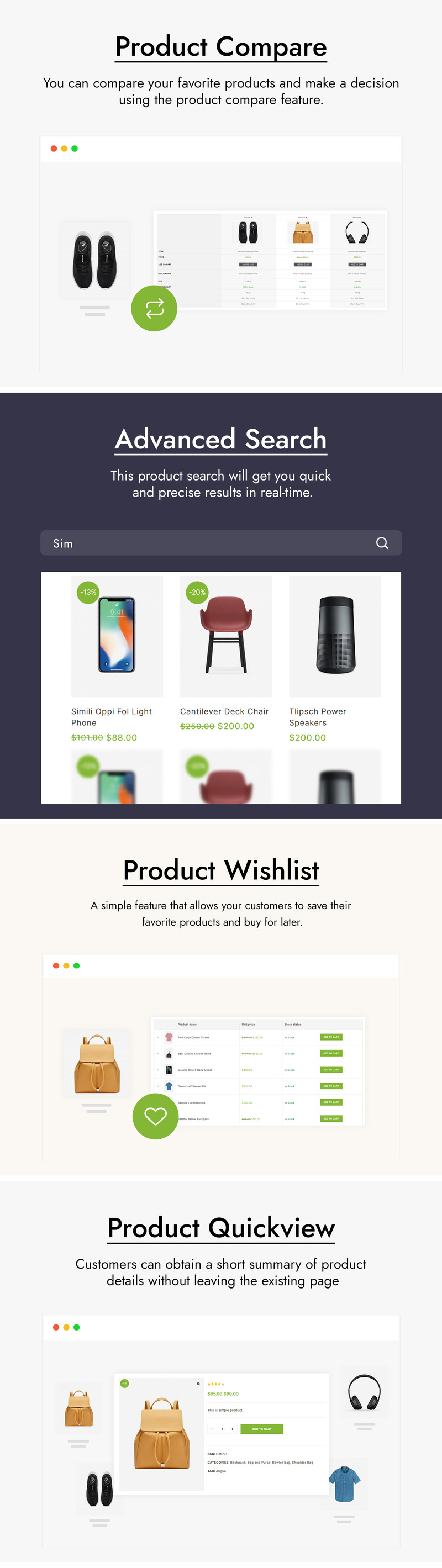 Flac Store - Тема WooCommerce для модной одежды и аксессуаров - Features Image 2
