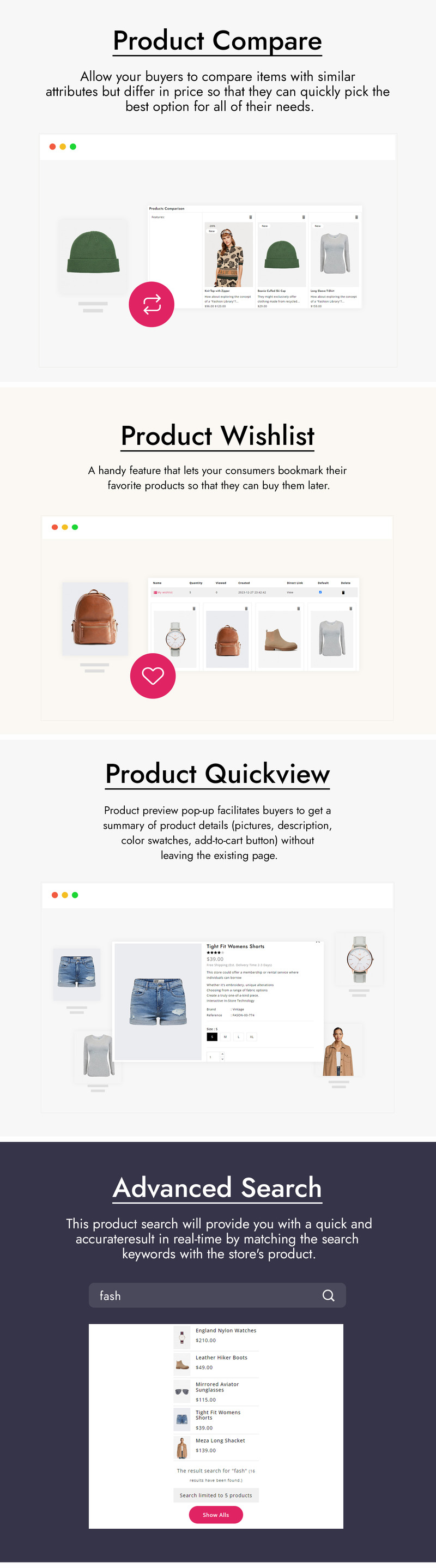 Fashexo - Divat- és ruhaüzlet PrestaShop téma - Features Image 3