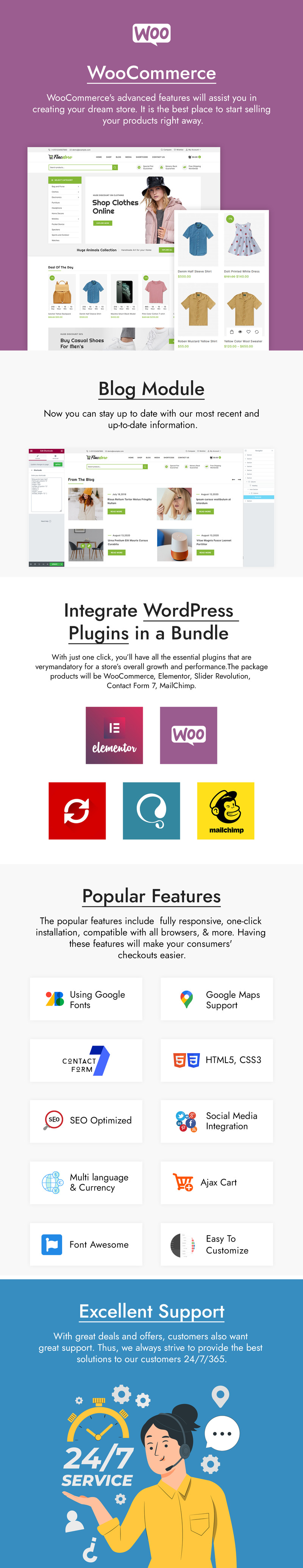 Flac Store - Тема WooCommerce для модной одежды и аксессуаров - Features Image 3