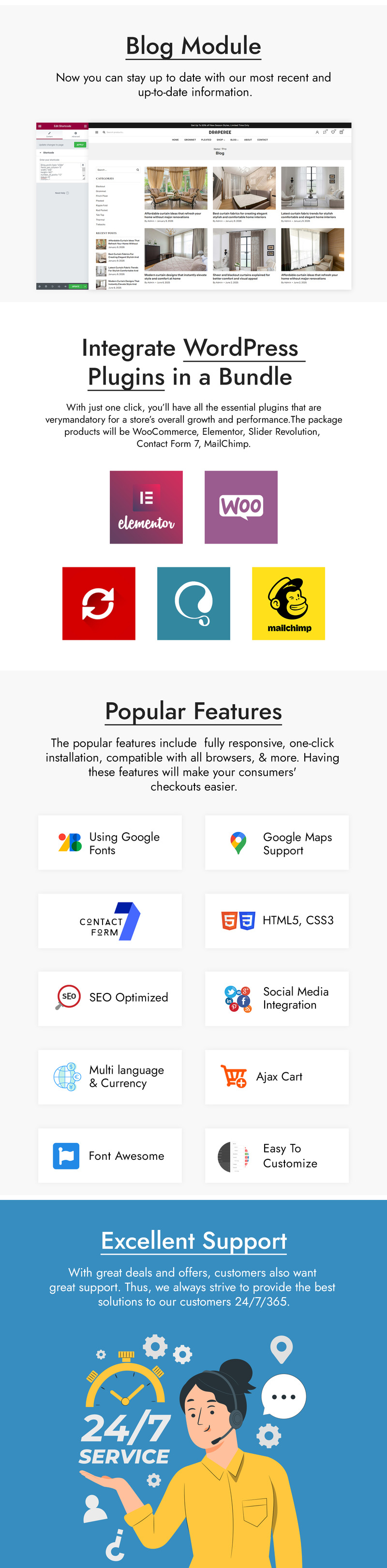 Draperee - Tema WooCommerce para Móveis, Cortinas, Persianas e Persianas - Features Image 5
