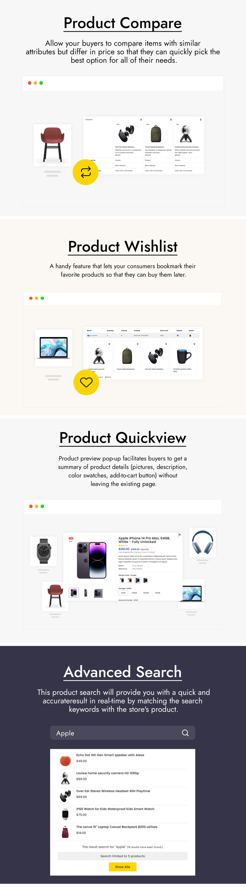 Wefeline – elektronika a víceúčelové téma PrestaShop - Features Image 3