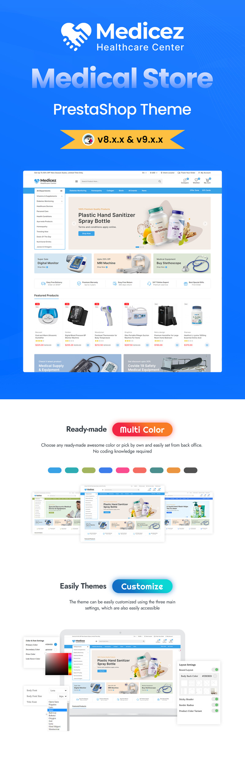Medicez - Thème PrestaShop Médical, Médicament et Pharmacie - Caractéristiques de l’image 1