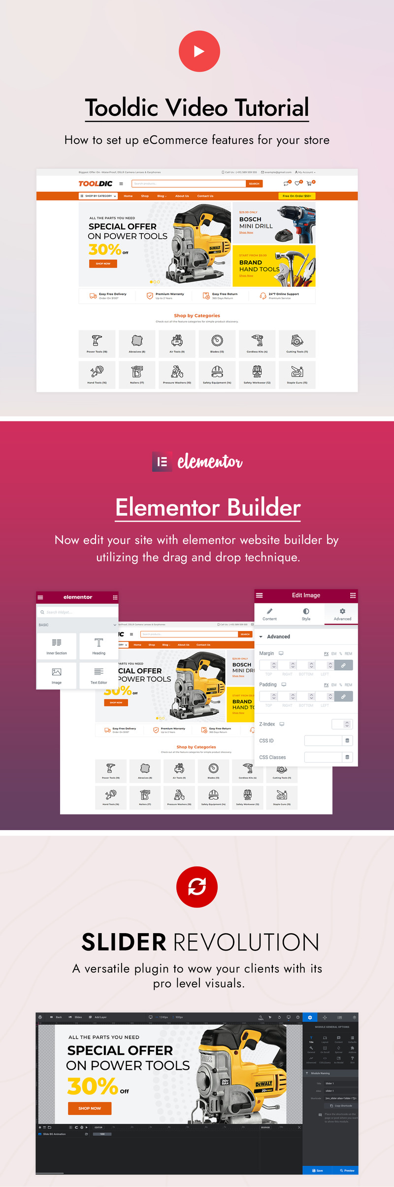 Tooldic - Thème WooCommerce pour outils d'équipement électrique et pièces automobiles - Caractéristiques de l’image 3