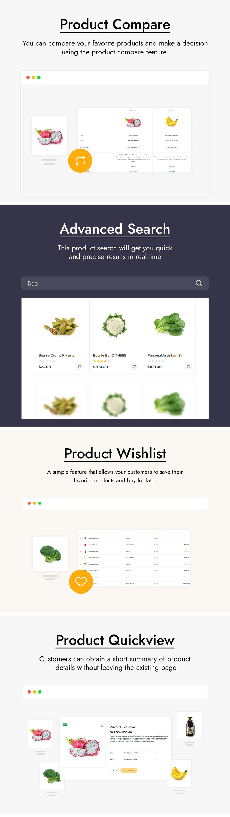 Vegime Zöldség és élelmiszerbolt WooCommerce téma - Features Image 4