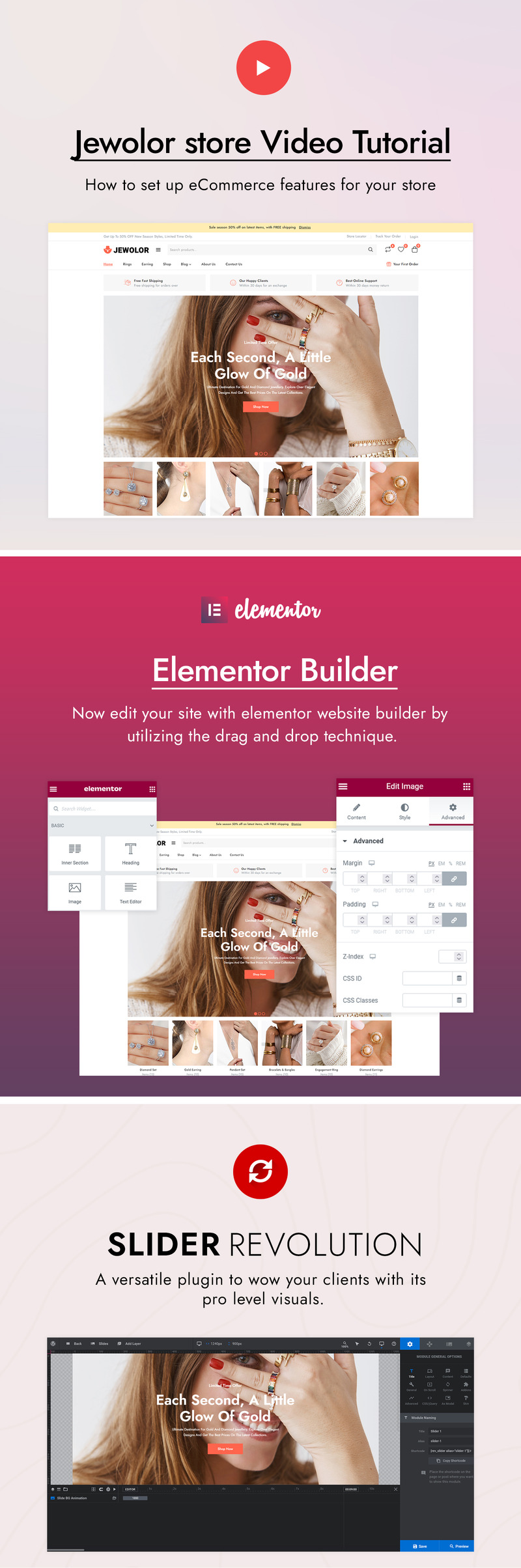 Jewolor - Tema WooCommerce Elementor de joalheria - Features Image 3