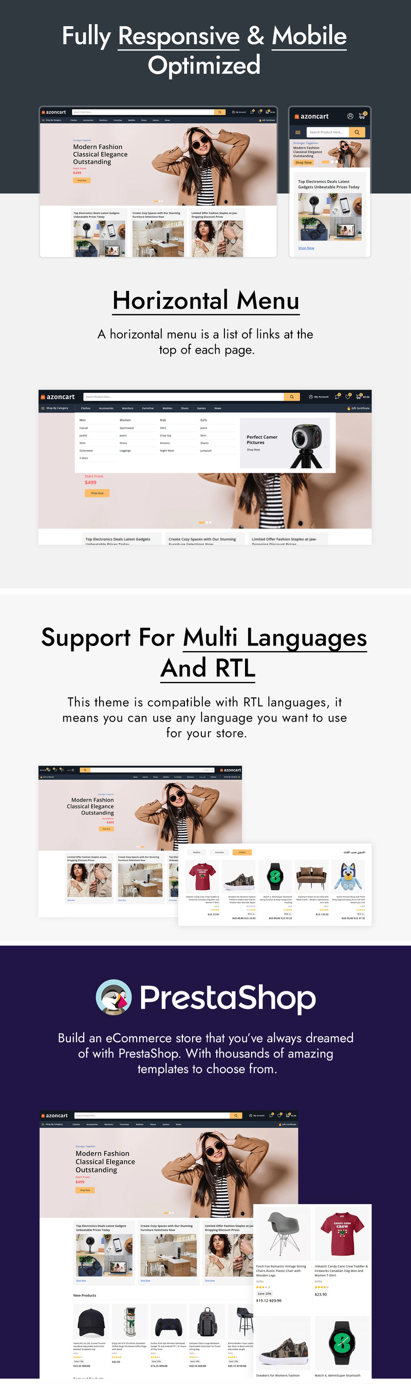 Azoncart Mehrzweck-Mega-Shop-Prestashop-Theme - Eigenschaften Bild 2