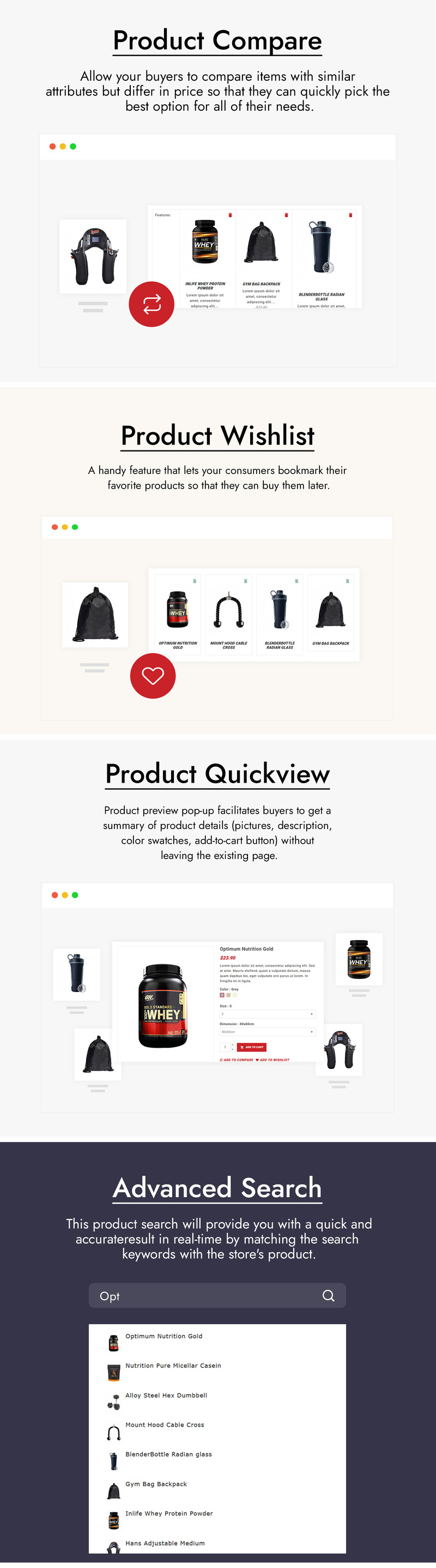 Gymplex - Gym, Fitness and Sports PrestaShop Theme - Features Image 2