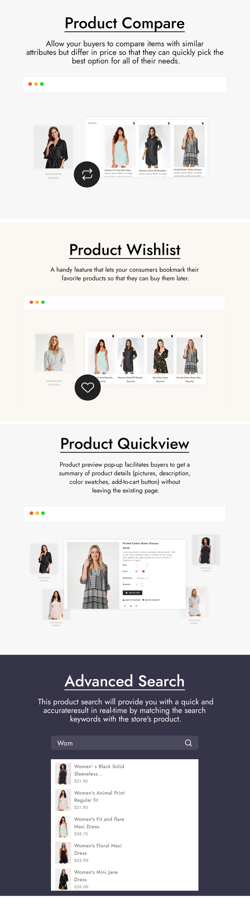 Clothfleck Fashion Designer Clothes Store PrestaShop Theme - Features Image 2