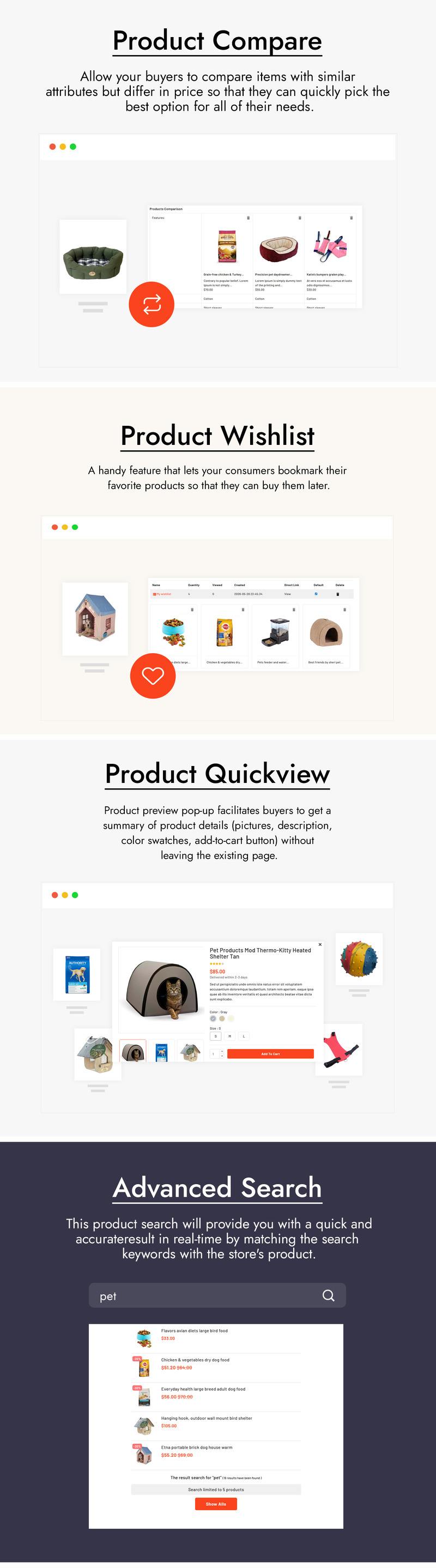 Fixespets - Тема оформления PrestaShop для товаров по уходу за животными и зоомагазинов - Features Image 3
