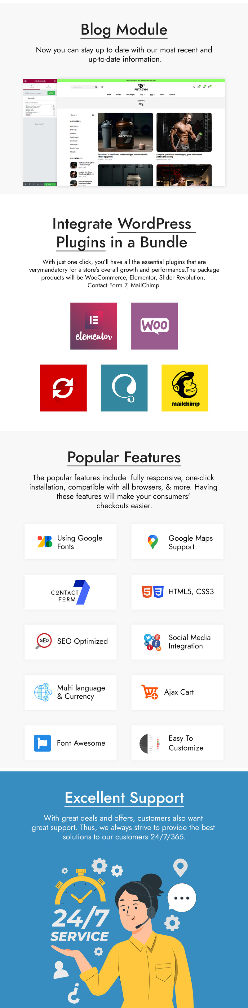 Fetagym - Тема WordPress для WooCommerce для магазина товаров для спортзала и спорта - Features Image 5