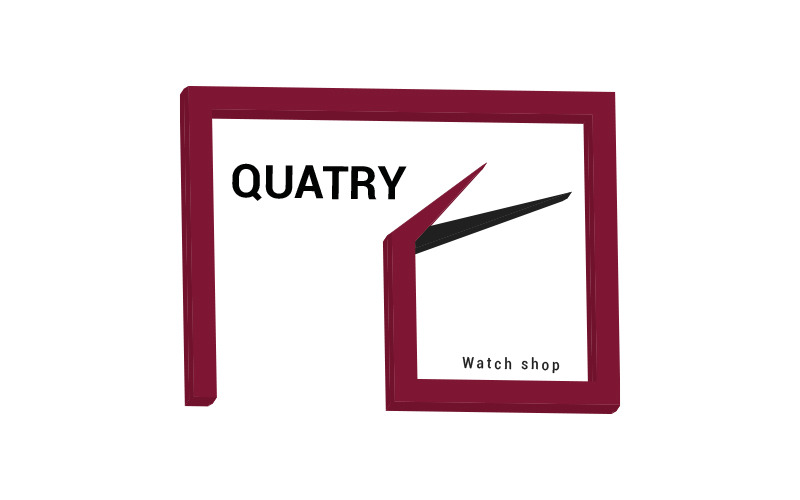 Wanduhr 3D-Logo-Design - Eigenschaften Bild 1