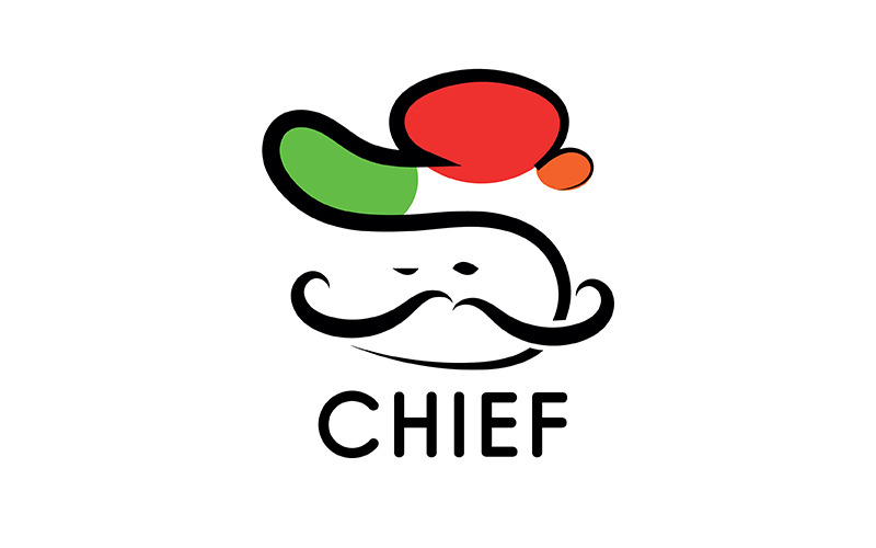 Chief Line Art Logo-ontwerp - Features Image 1