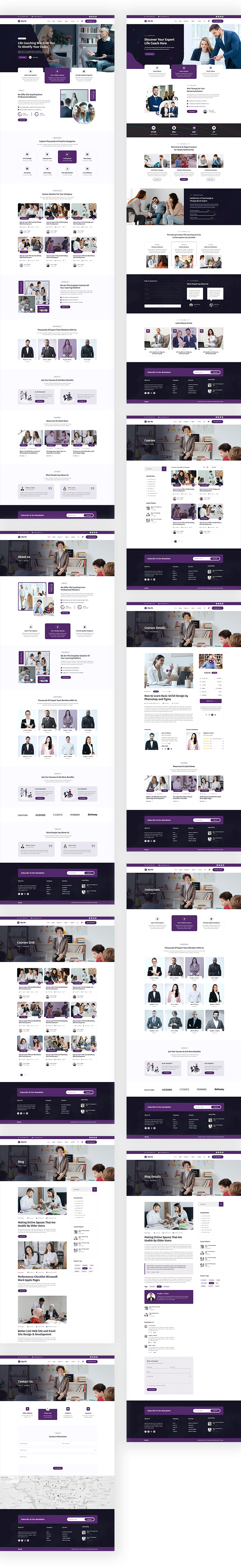 MyLife - Coaching & Online Courses Szablon interfejsu użytkownika Figma - Obraz funkcji 1