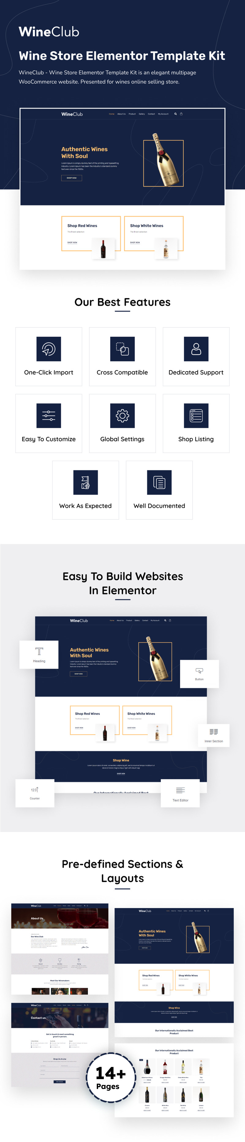 WineClub - Wine Store Elementor Template Kit - Features Image 1