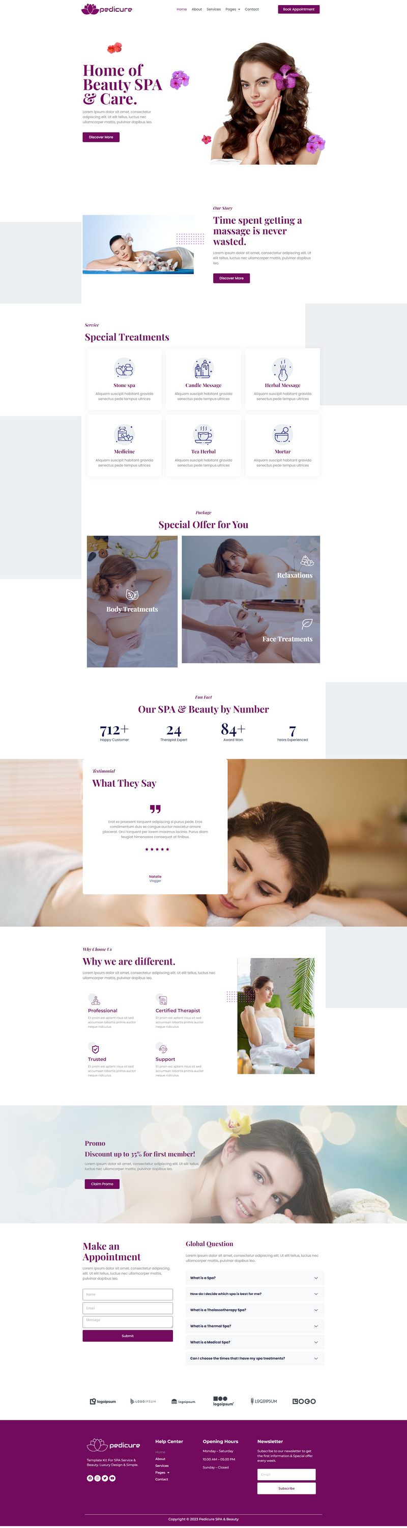 Pedicure- Spa And Beauty Care WordPress Theme - Features Image 1