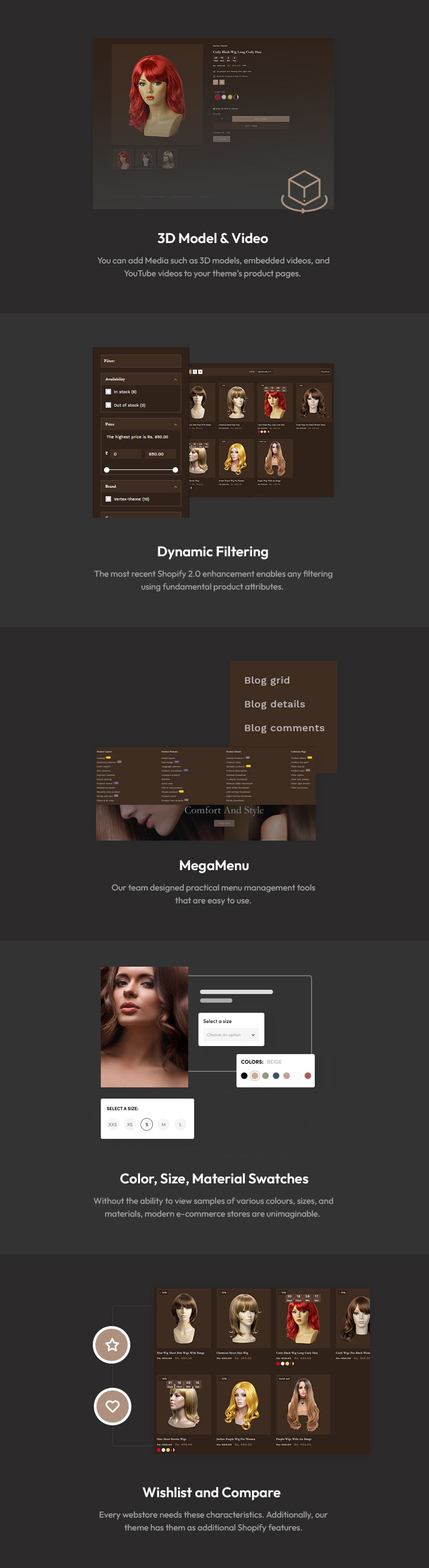 Vertex – The Pinnacle Shopify Theme for Hair Wigs & Extensions - Features Image 5