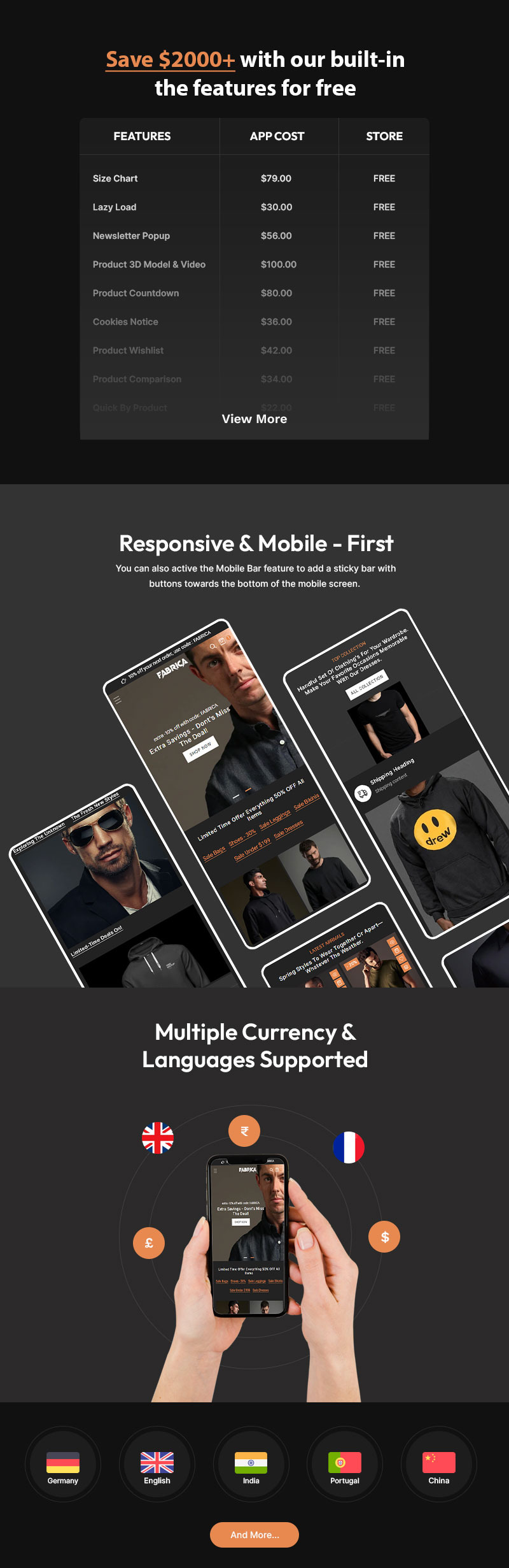 Fabrica – Le thème Shopify idéal pour les t-shirts personnalisés et les vêtements tendance - Caractéristiques de l’image 2