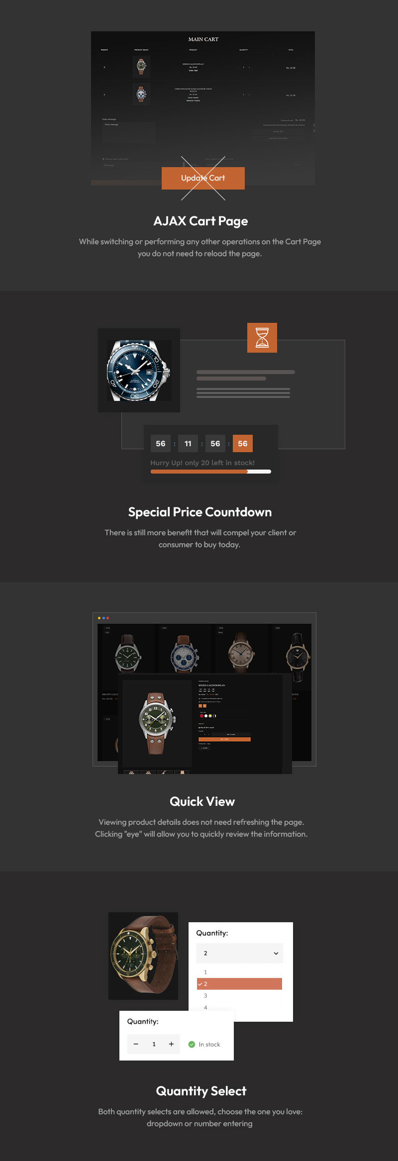 TimeFlux – Das führende Shopify-Theme für Luxus- und Smartwatch-Shops - Eigenschaften Bild 6
